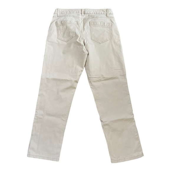 Women's Jeans Beige Cotton Sonoma Jeans Mid Rise Ankle Jeans - Picture 5 of 5